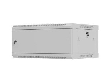 LANBERG Zidni rack ormarić 19" 4U 600 x 450 mm s metalnim vratima, sivi
